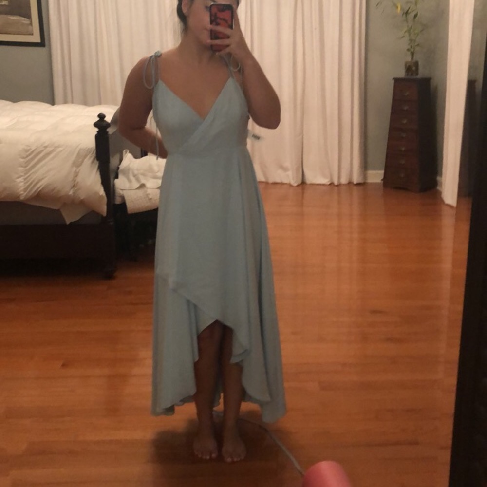 BABY BLUE LAYERED MAXI DRESS